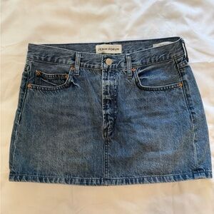 Denim Forum '90s Ricci Skirt in Classic Blue